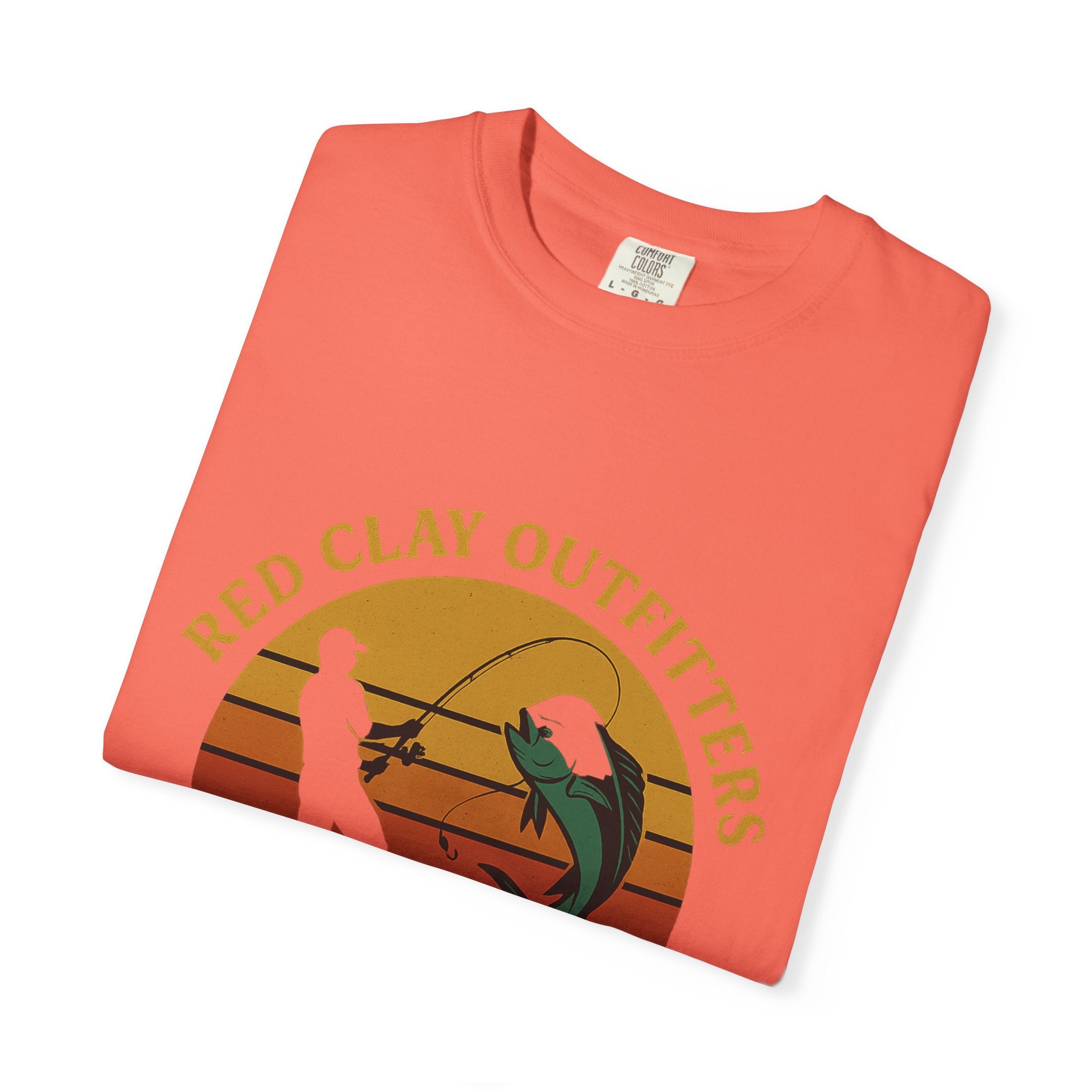 Garment-Dyed Fishing T-Shirt - Vintage Style, Perfect for Outdoor Enthusiasts, Gift for Fishermen, Summer Adventures, Casual Wear