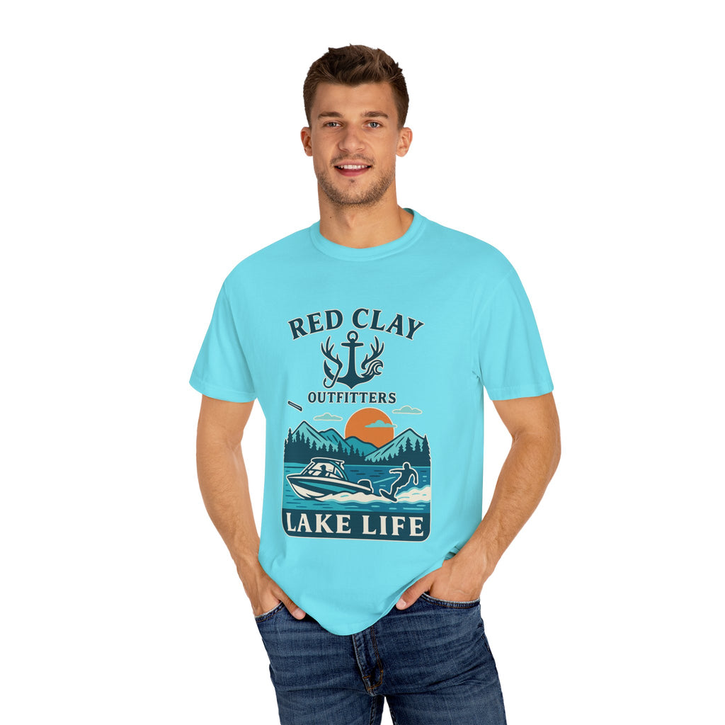 Adventure Awaits Lake Life T-Shirt, Outdoor Enthusiast Gift, Summer Vibes Tee, Boating Apparel, Nature Lover Shirt