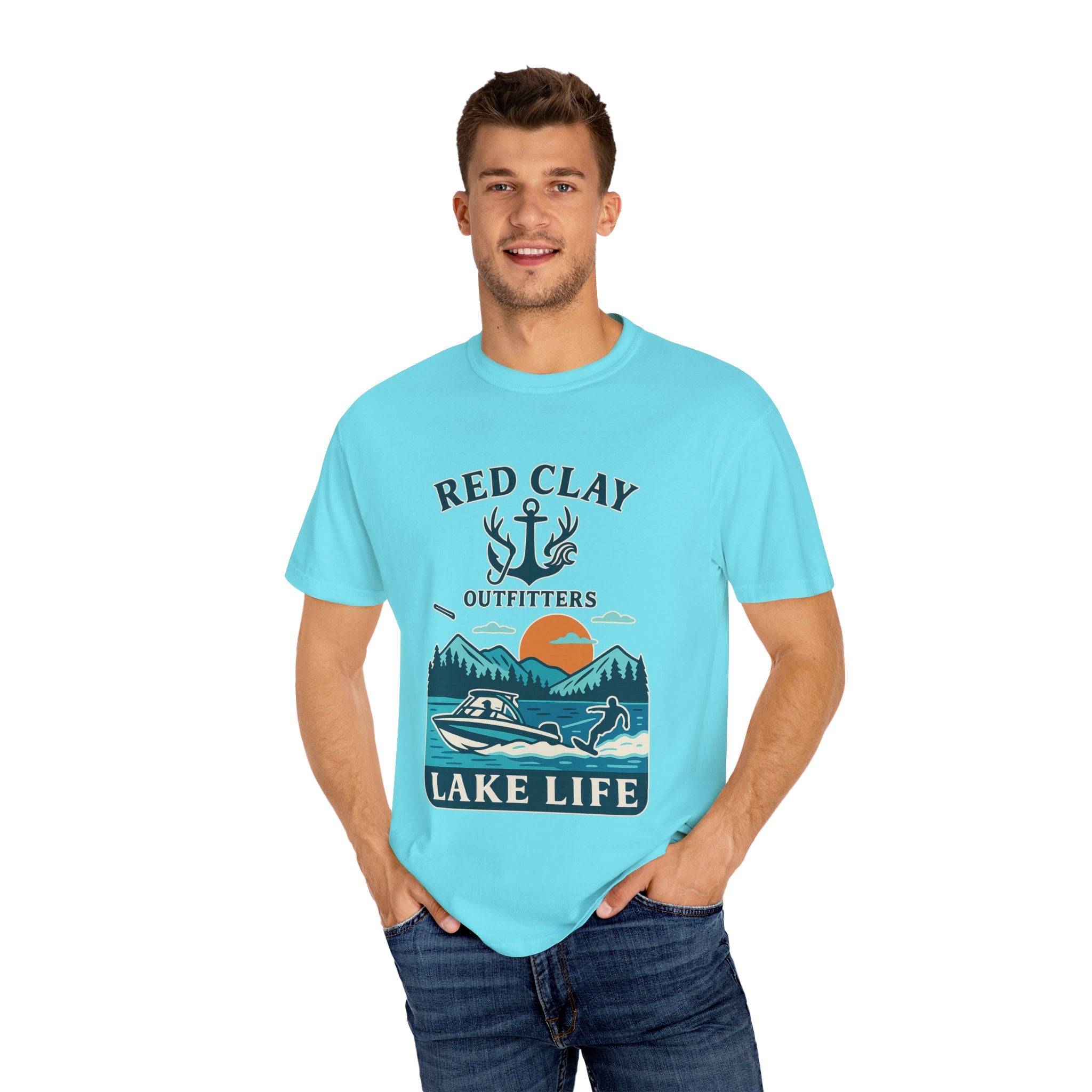Adventure Awaits Lake Life T-Shirt, Outdoor Enthusiast Gift, Summer Vibes Tee, Boating Apparel, Nature Lover Shirt