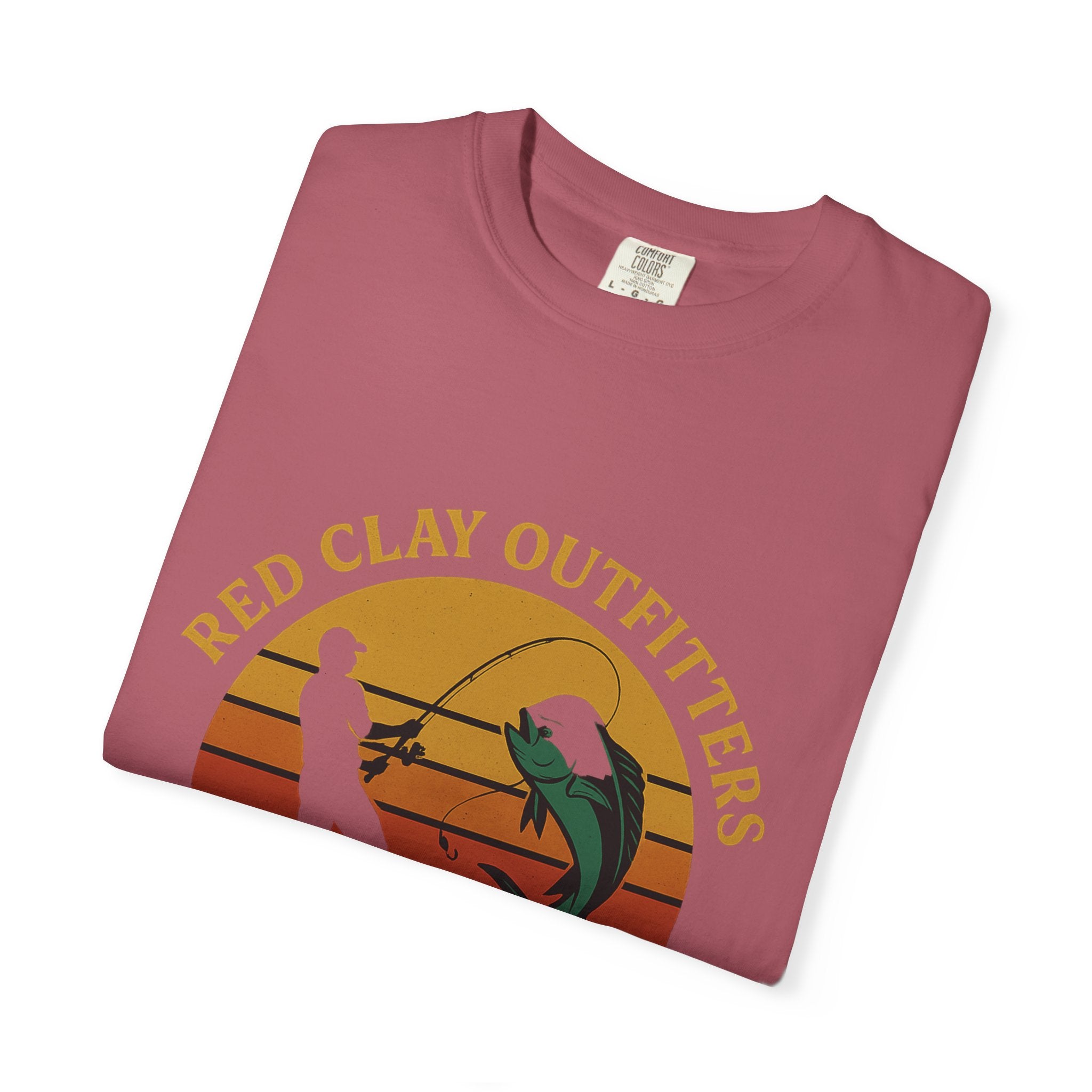 Garment-Dyed Fishing T-Shirt - Vintage Style, Perfect for Outdoor Enthusiasts, Gift for Fishermen, Summer Adventures, Casual Wear