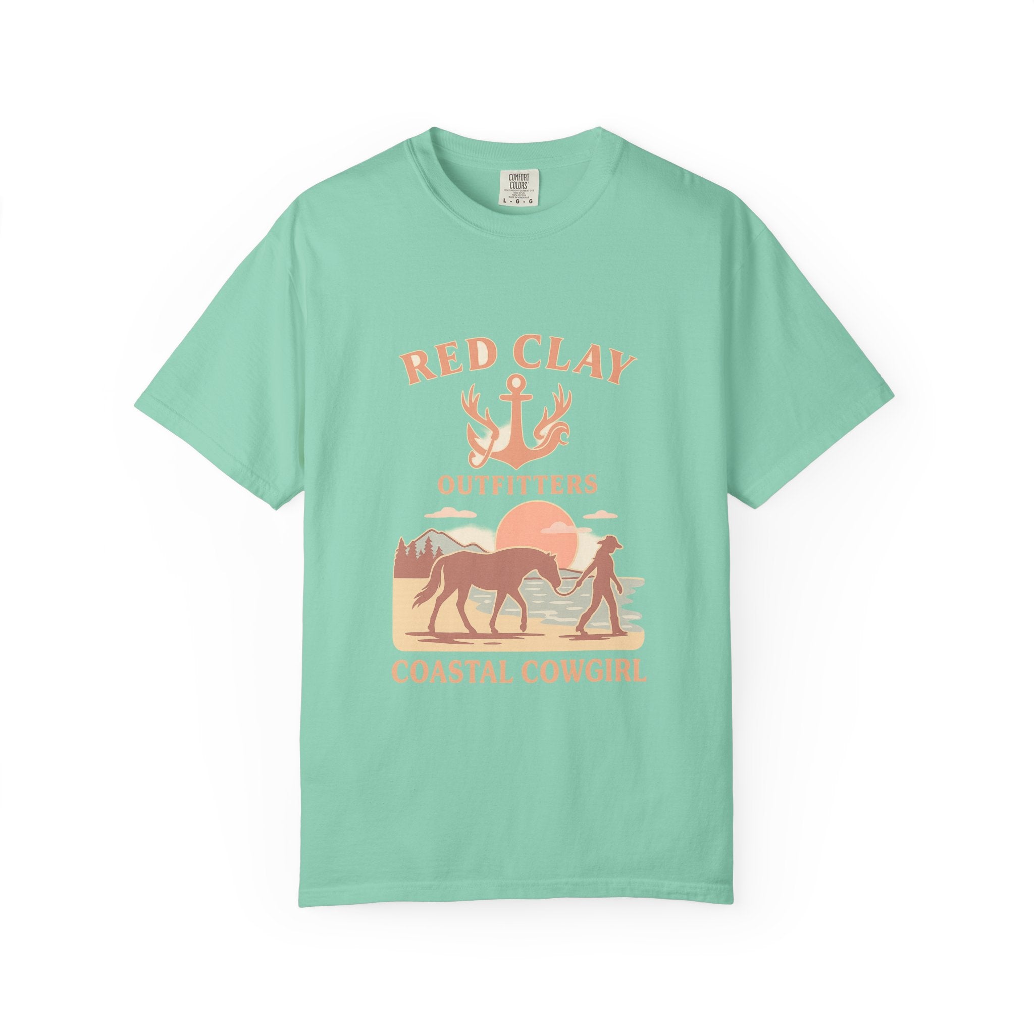 Coastal Cowgirl T-Shirt, Unisex Tee, Beach Vibes, Outdoor Adventure, Great Gift for Cowgirls, Casual Wear
