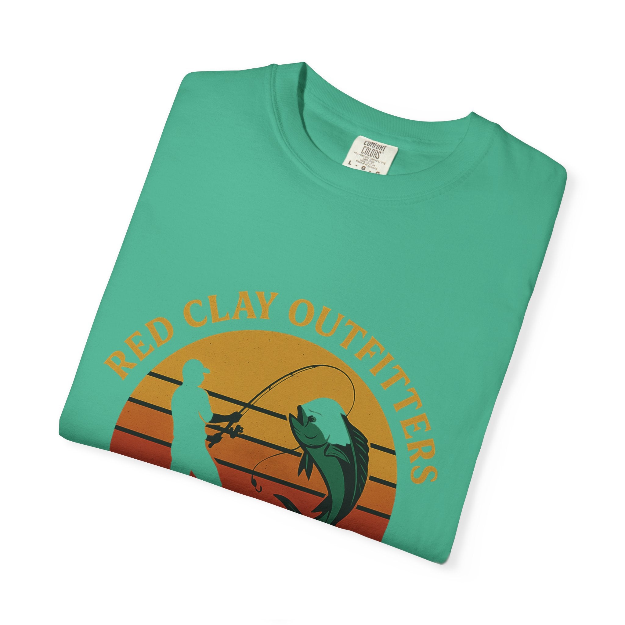 Garment-Dyed Fishing T-Shirt - Vintage Style, Perfect for Outdoor Enthusiasts, Gift for Fishermen, Summer Adventures, Casual Wear