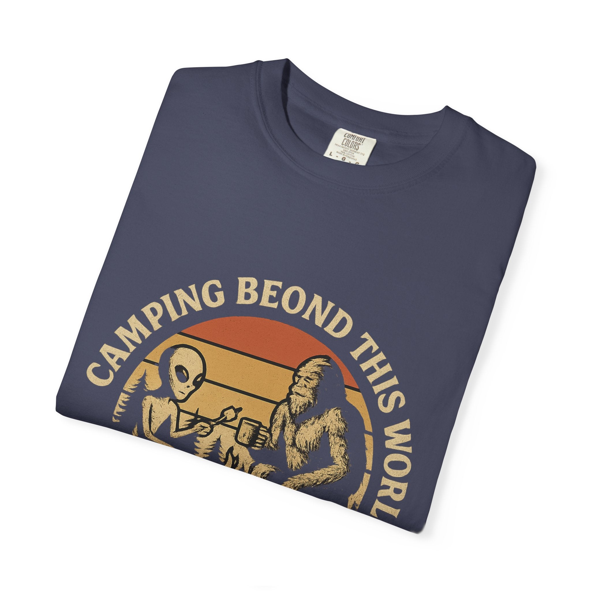 Unisex T-shirt Bigfoot Alien Outdoors Red Clay Outfitters