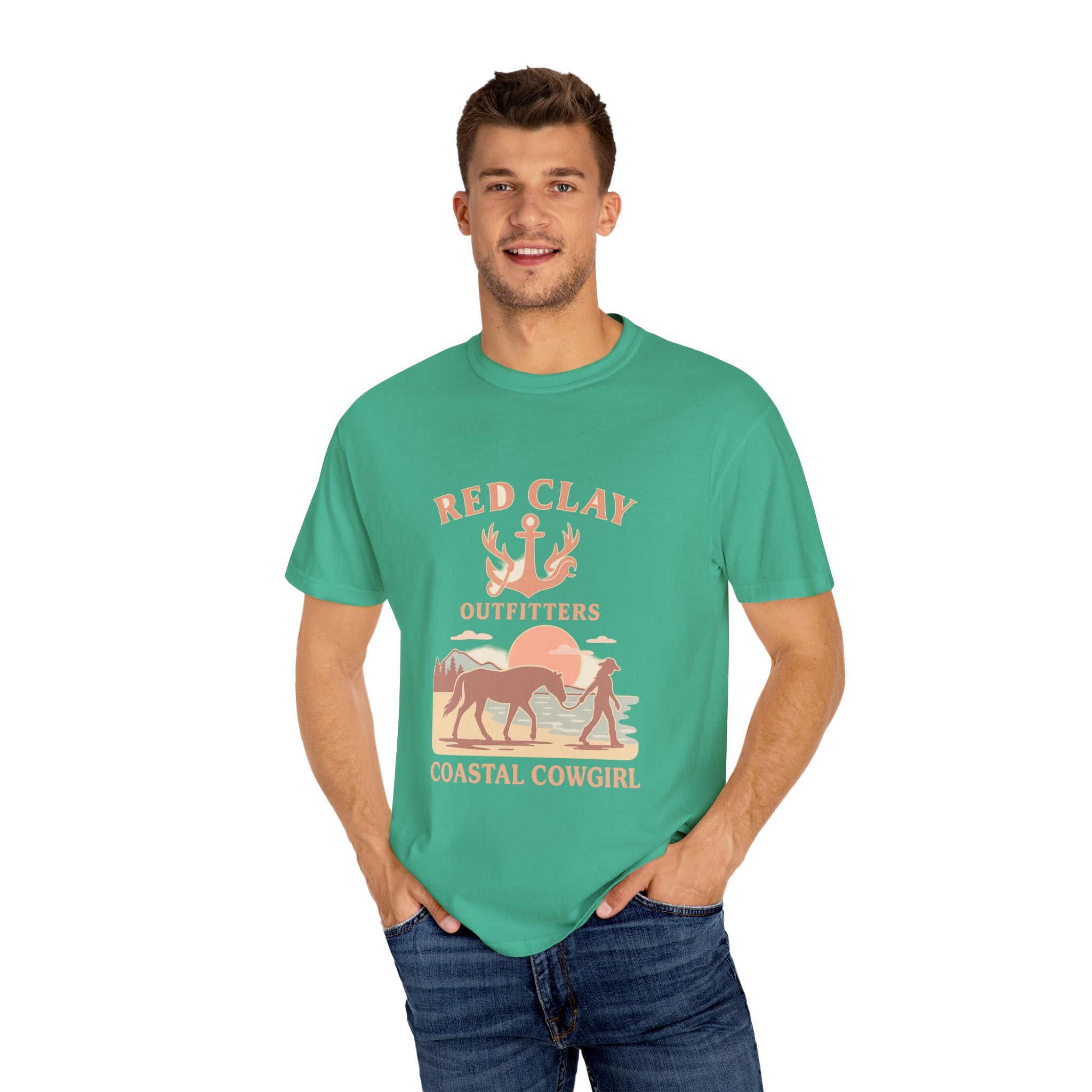 Coastal Cowgirl T-Shirt, Unisex Tee, Beach Vibes, Outdoor Adventure, Great Gift for Cowgirls, Casual Wear