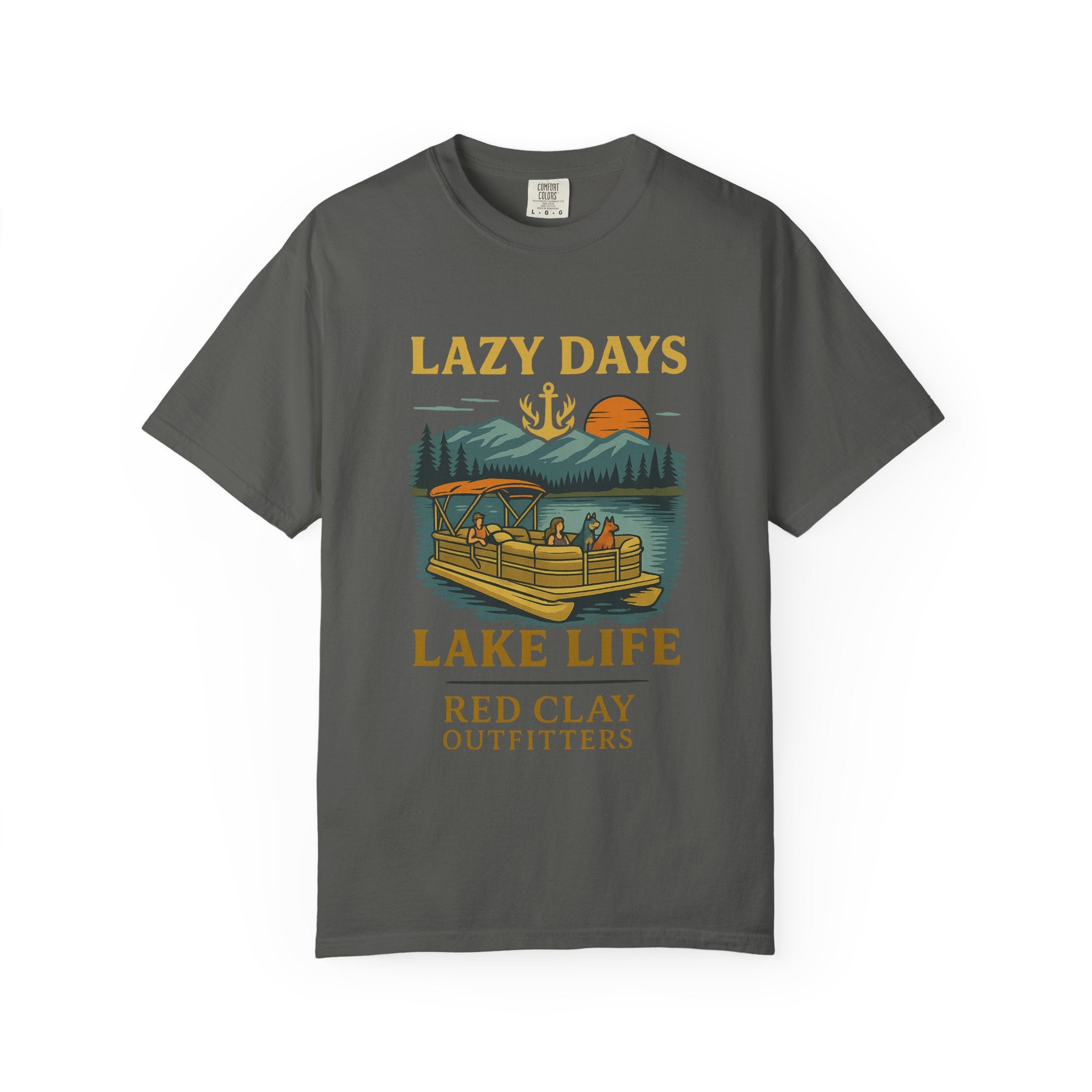 Lake Life Quote Garment-Dyed T-shirt