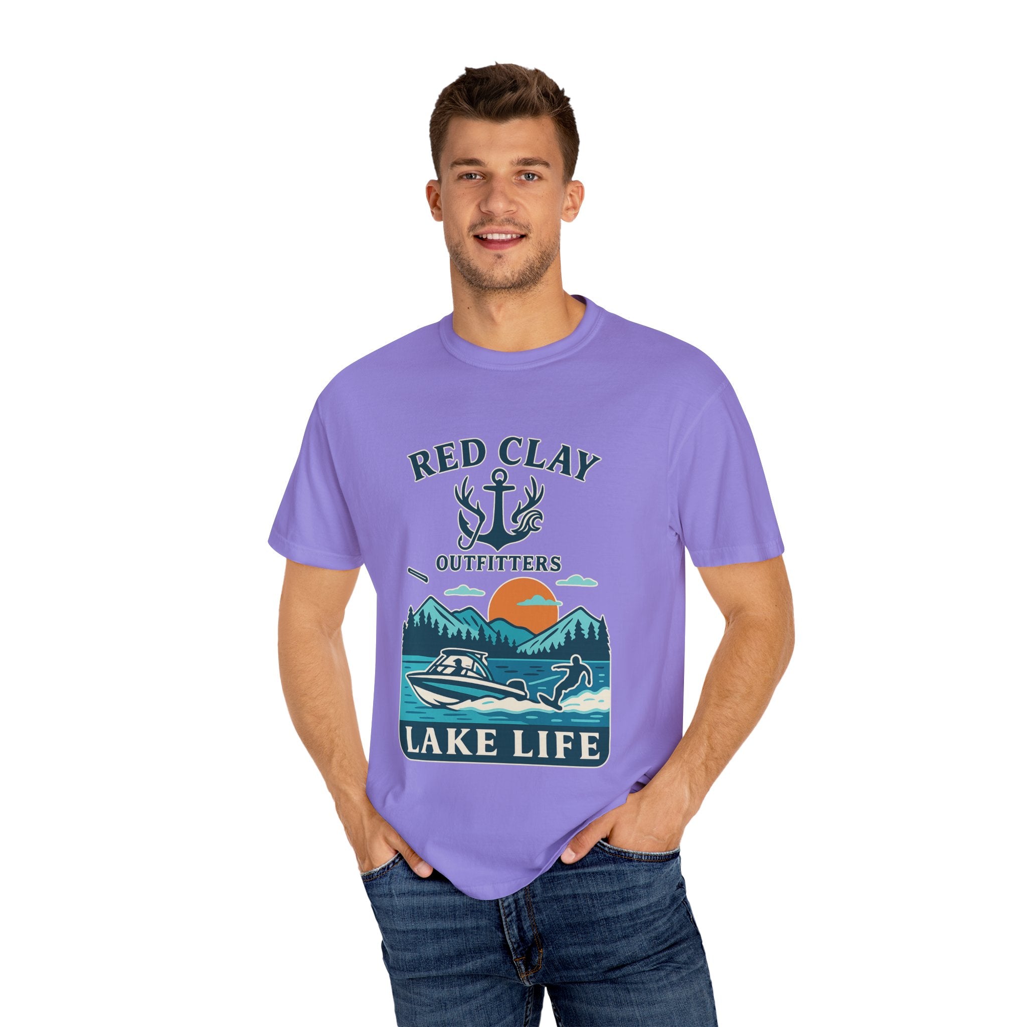 Adventure Awaits Lake Life T-Shirt, Outdoor Enthusiast Gift, Summer Vibes Tee, Boating Apparel, Nature Lover Shirt