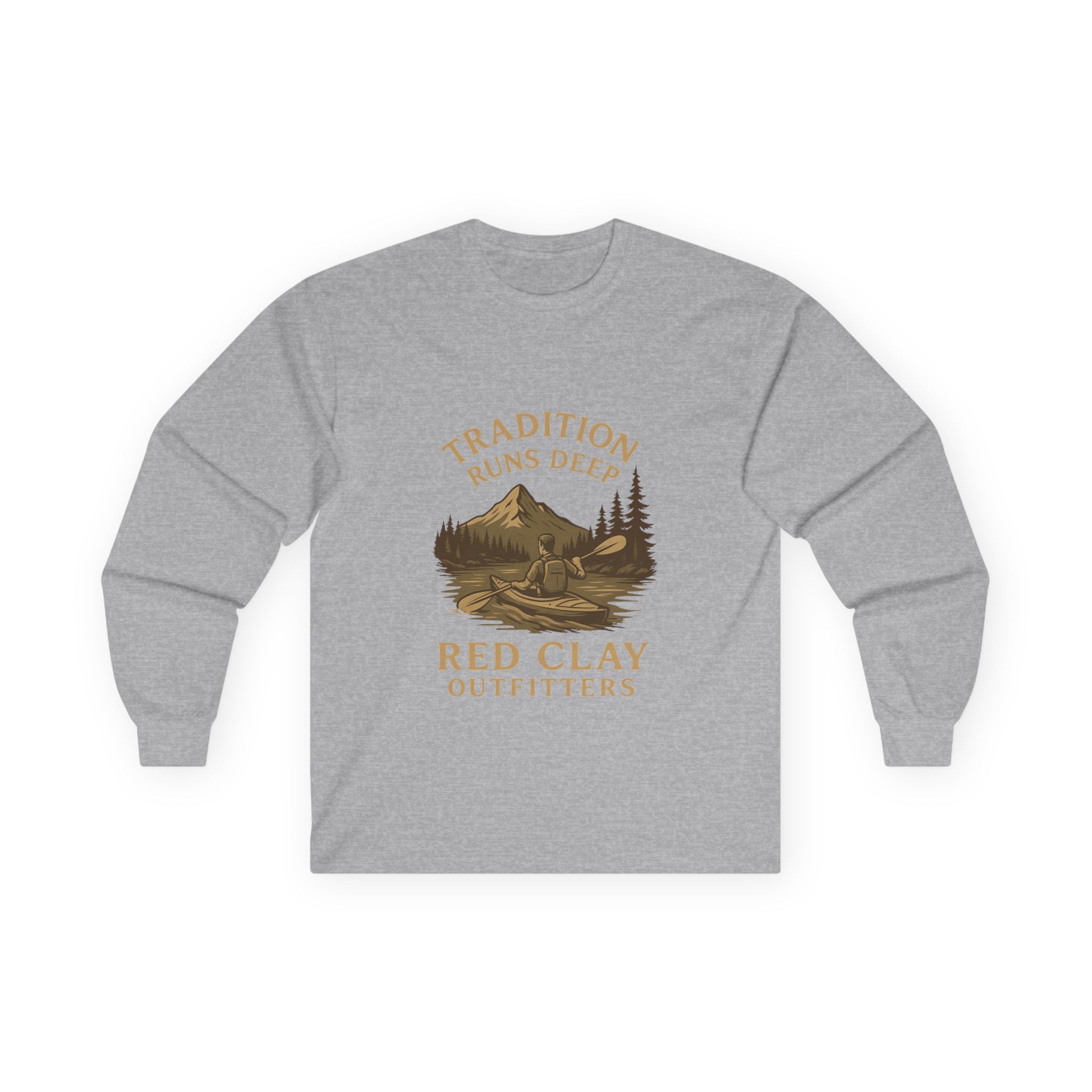 Outdoor Adventure Long Sleeve Tee - Perfect for Camping, Hiking, Nature Lovers, Gifts for Him/Her, Traditional Outfitters Style