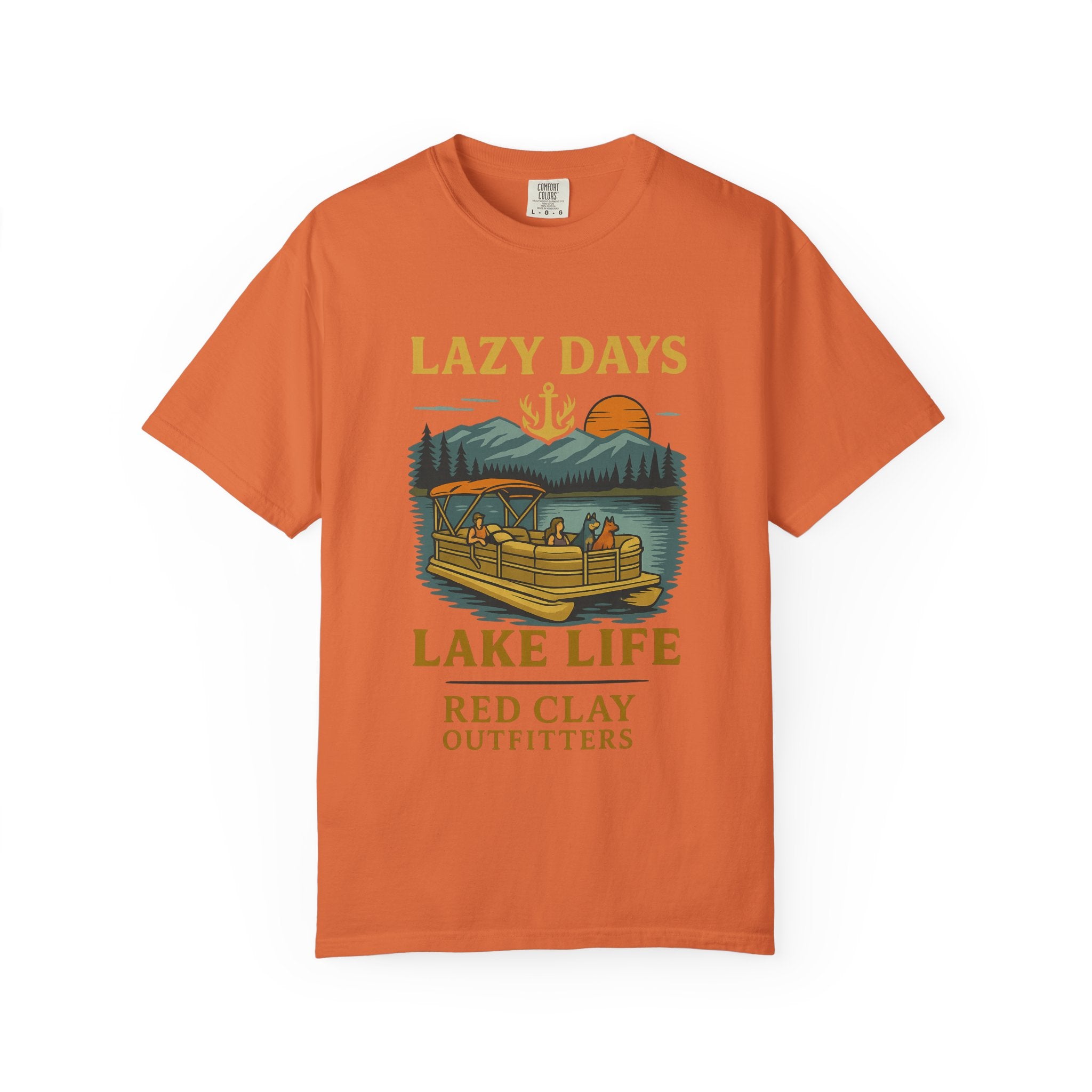 Lake Life Quote Garment-Dyed T-shirt
