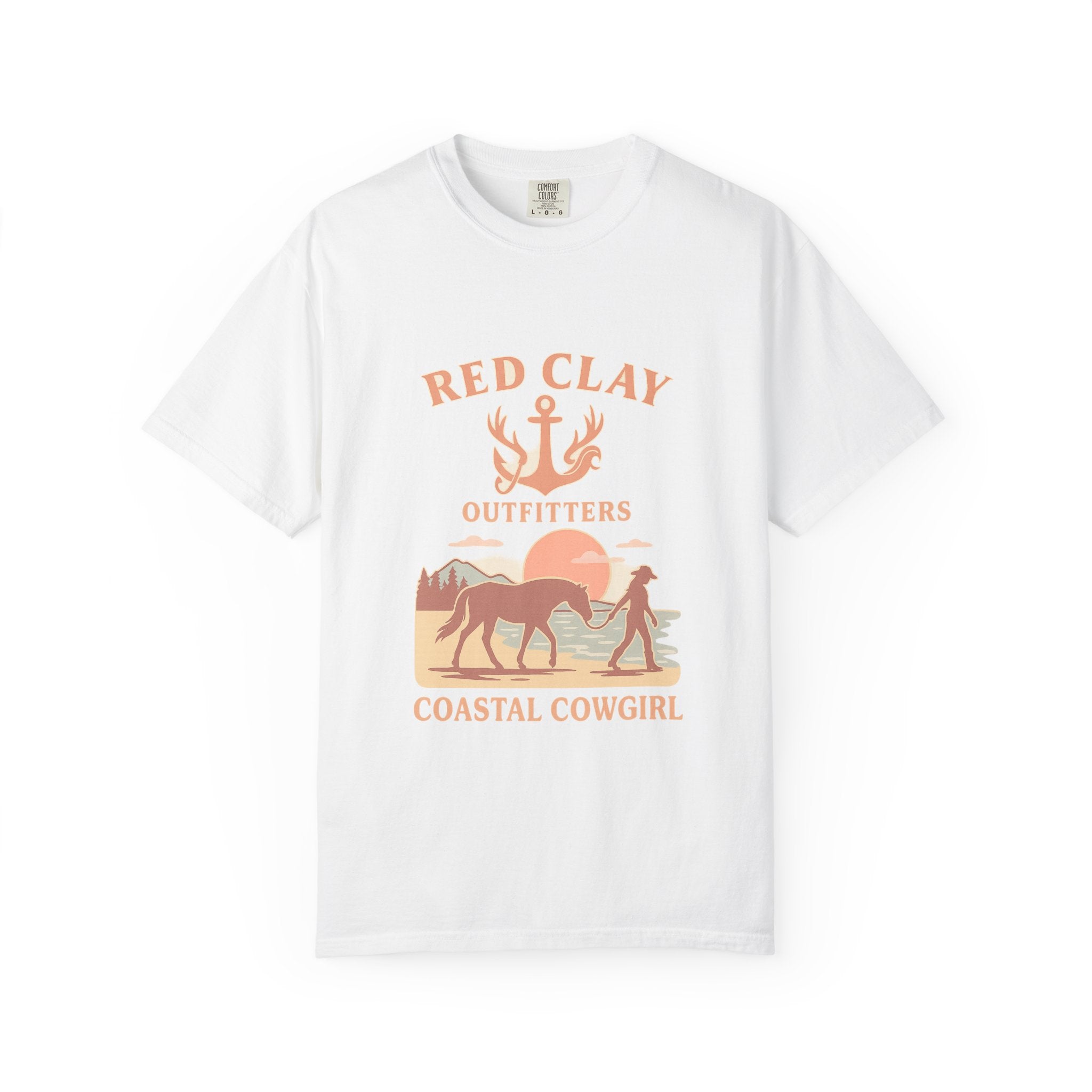 Coastal Cowgirl T-Shirt, Unisex Tee, Beach Vibes, Outdoor Adventure, Great Gift for Cowgirls, Casual Wear