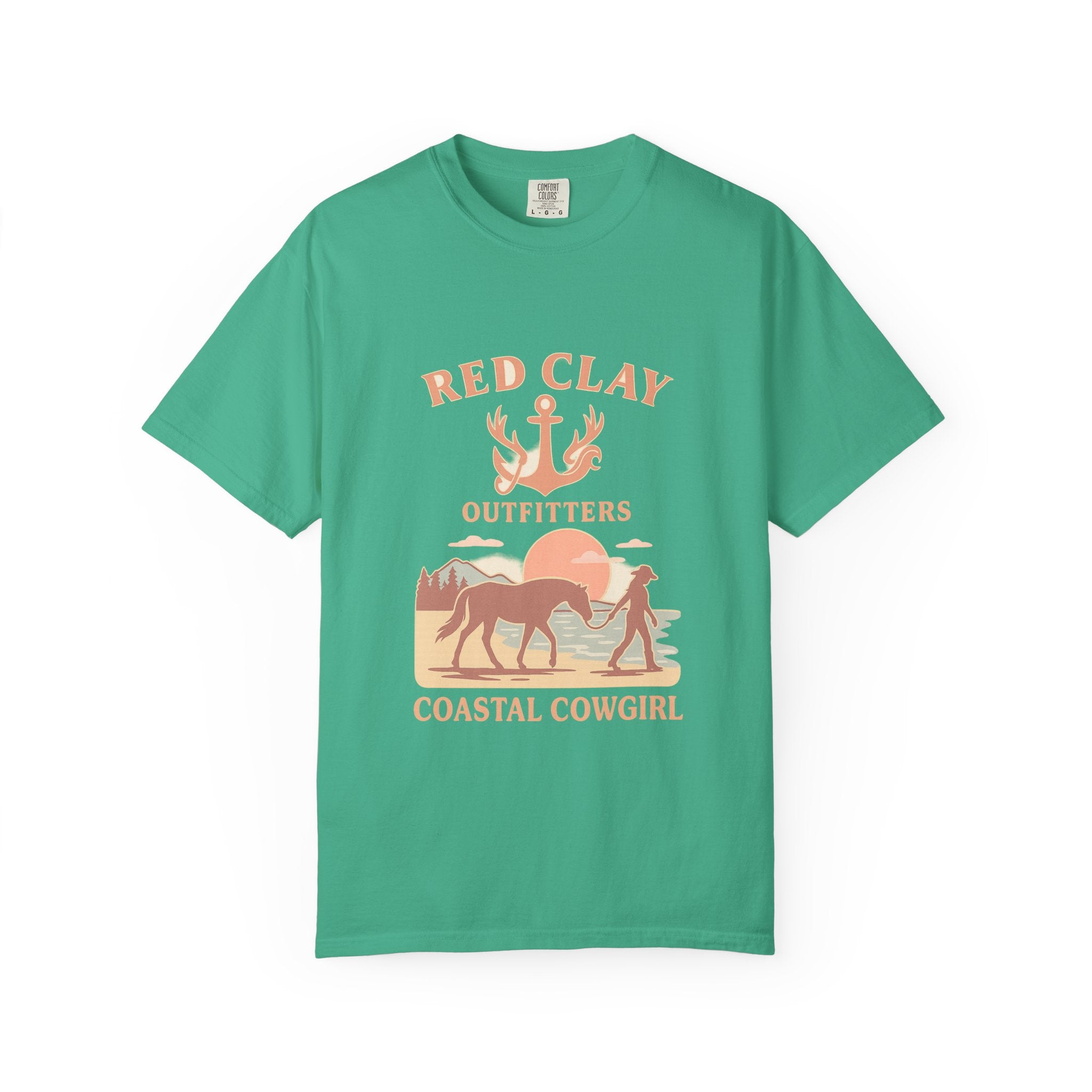 Coastal Cowgirl T-Shirt, Unisex Tee, Beach Vibes, Outdoor Adventure, Great Gift for Cowgirls, Casual Wear