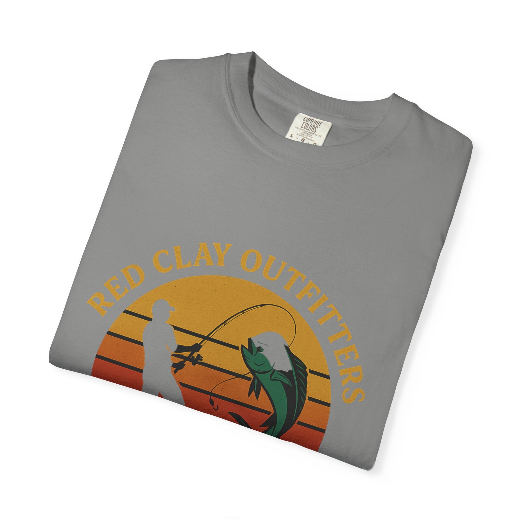 Garment-Dyed Fishing T-Shirt - Vintage Style, Perfect for Outdoor Enthusiasts, Gift for Fishermen, Summer Adventures, Casual Wear