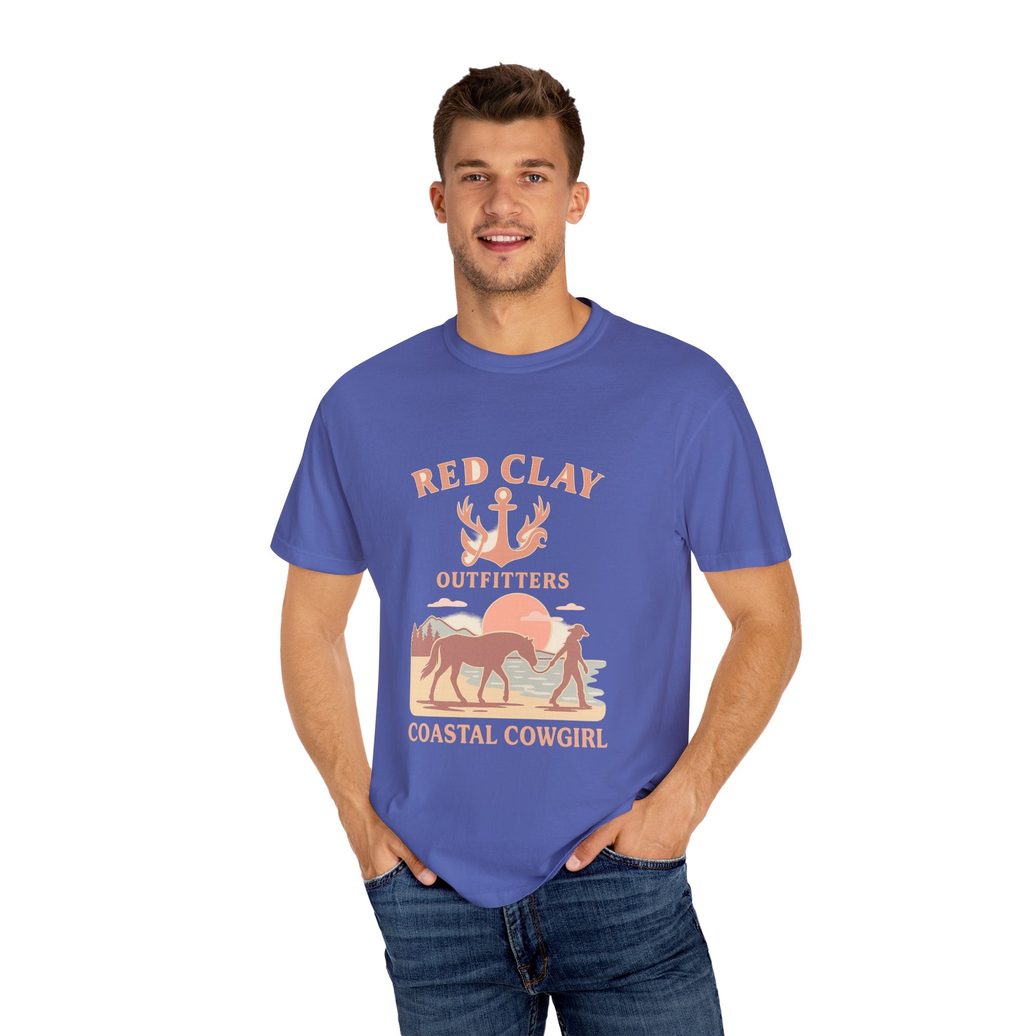 Coastal Cowgirl T-Shirt, Unisex Tee, Beach Vibes, Outdoor Adventure, Great Gift for Cowgirls, Casual Wear