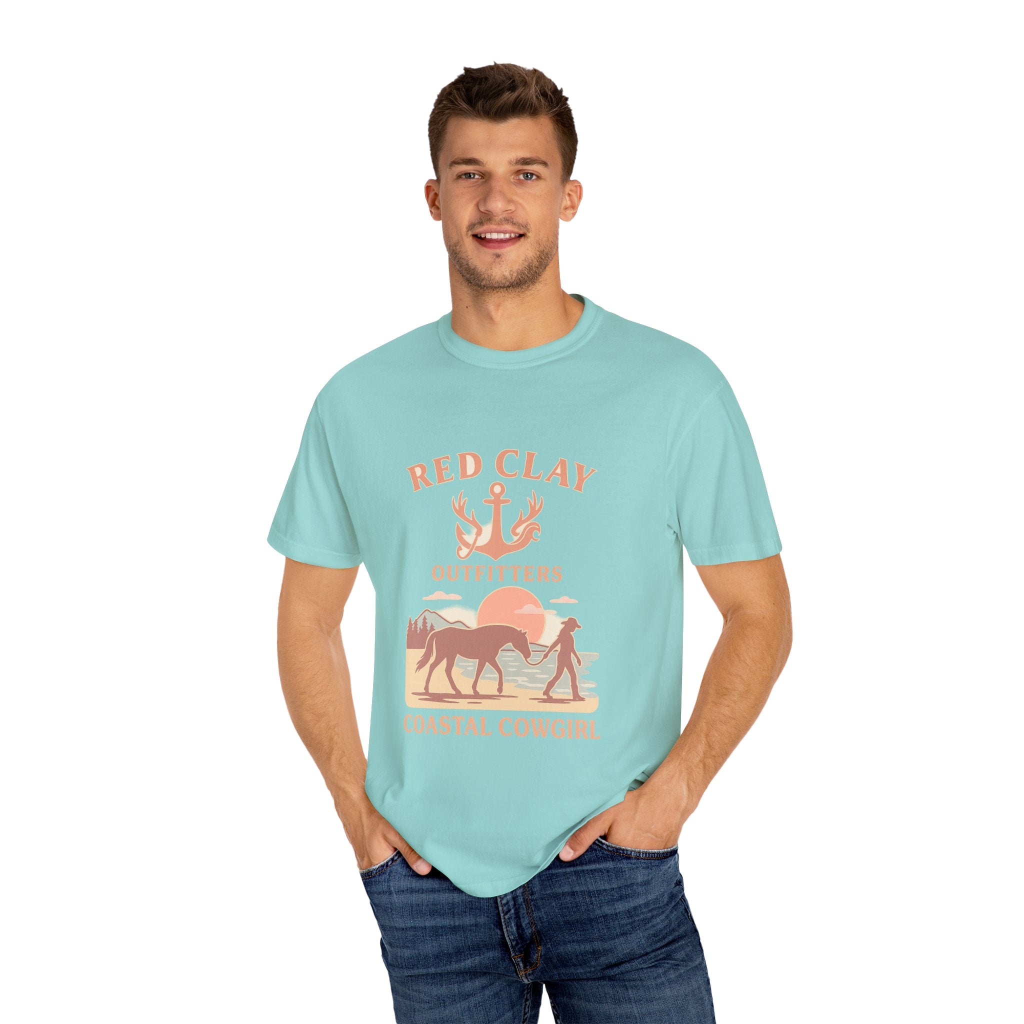 Coastal Cowgirl T-Shirt, Unisex Tee, Beach Vibes, Outdoor Adventure, Great Gift for Cowgirls, Casual Wear