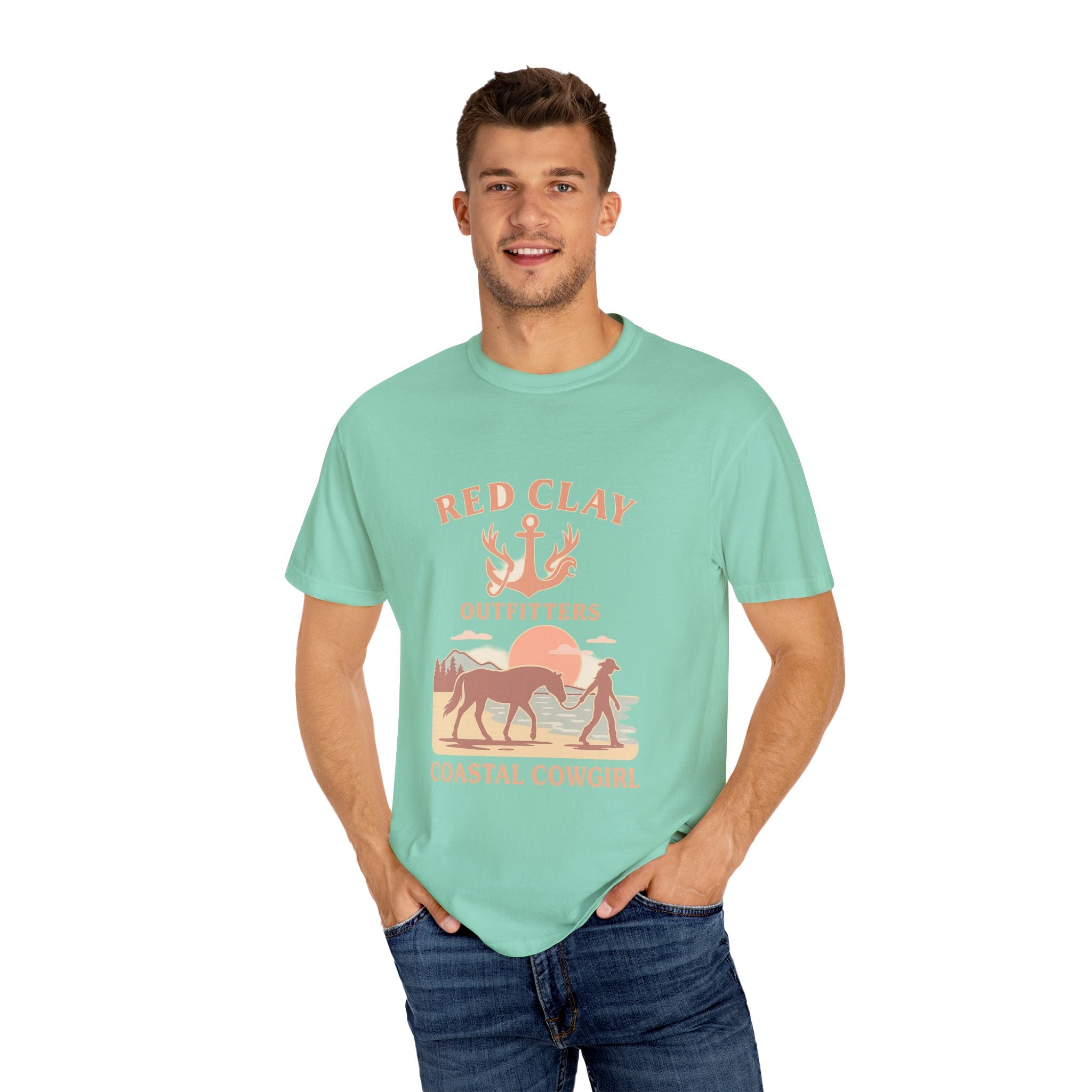 Coastal Cowgirl T-Shirt, Unisex Tee, Beach Vibes, Outdoor Adventure, Great Gift for Cowgirls, Casual Wear