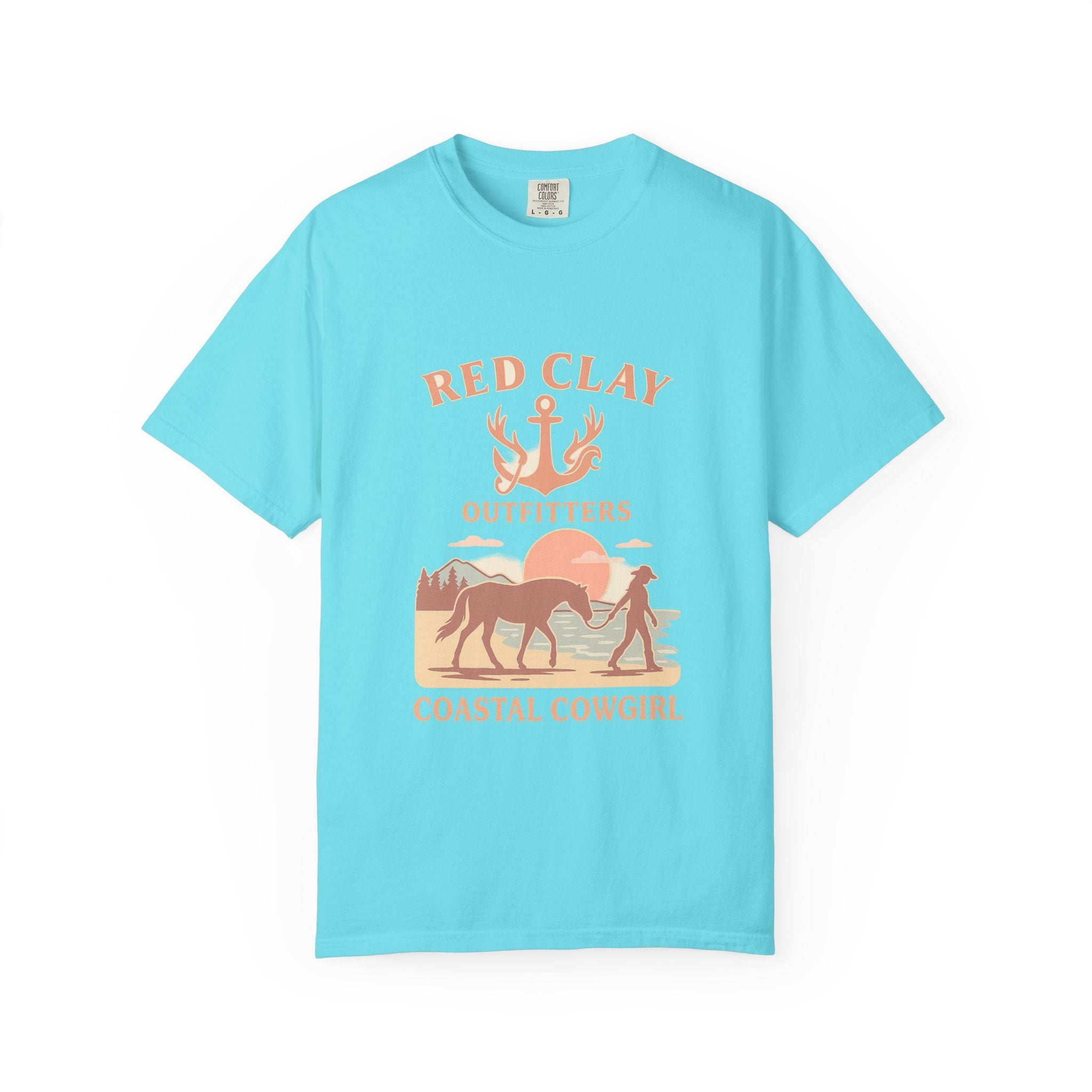 Coastal Cowgirl T-Shirt, Unisex Tee, Beach Vibes, Outdoor Adventure, Great Gift for Cowgirls, Casual Wear