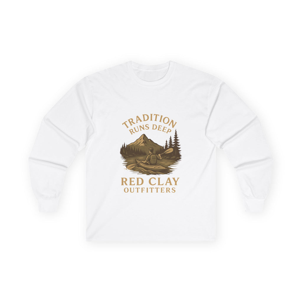 Outdoor Adventure Long Sleeve Tee - Perfect for Camping, Hiking, Nature Lovers, Gifts for Him/Her, Traditional Outfitters Style