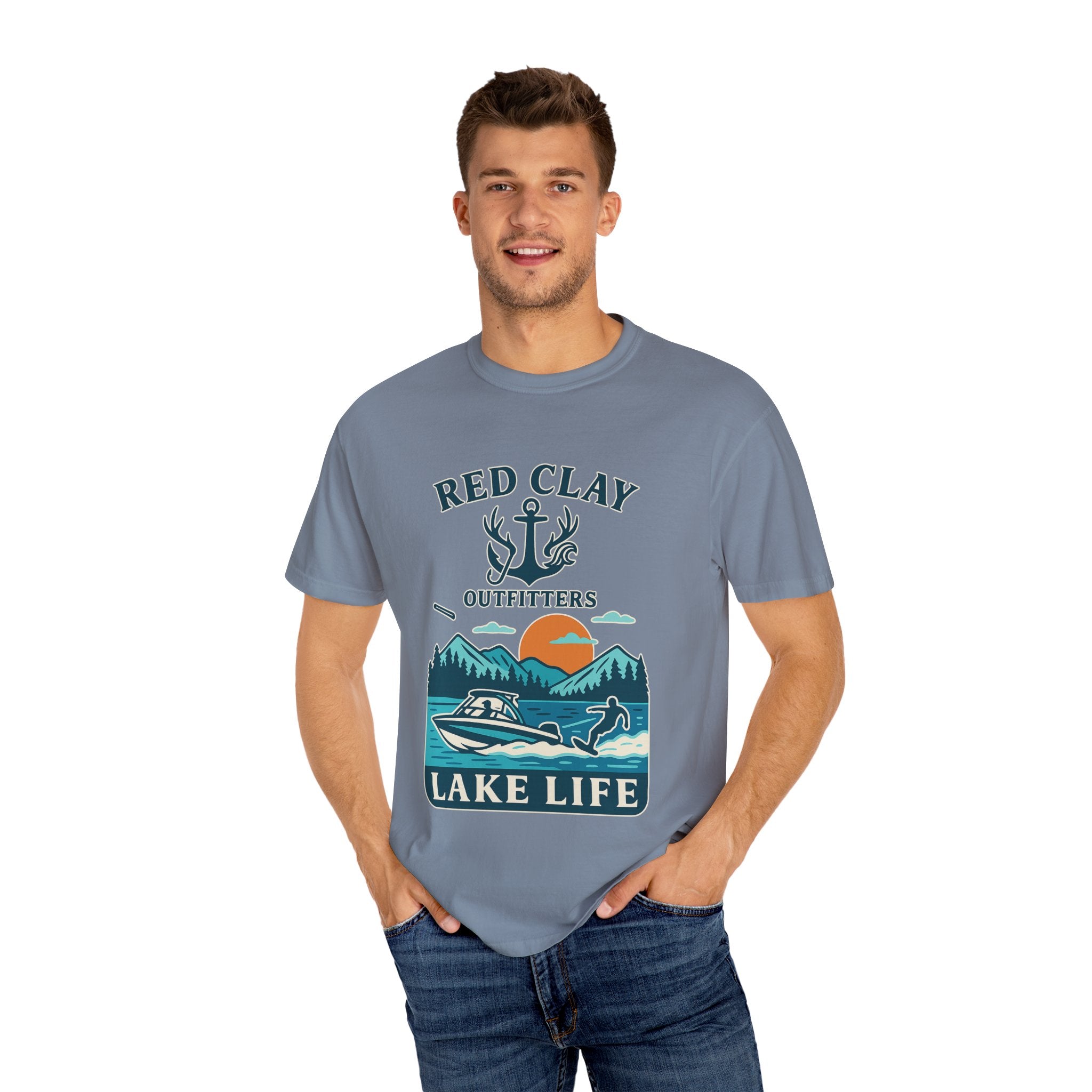 Adventure Awaits Lake Life T-Shirt, Outdoor Enthusiast Gift, Summer Vibes Tee, Boating Apparel, Nature Lover Shirt