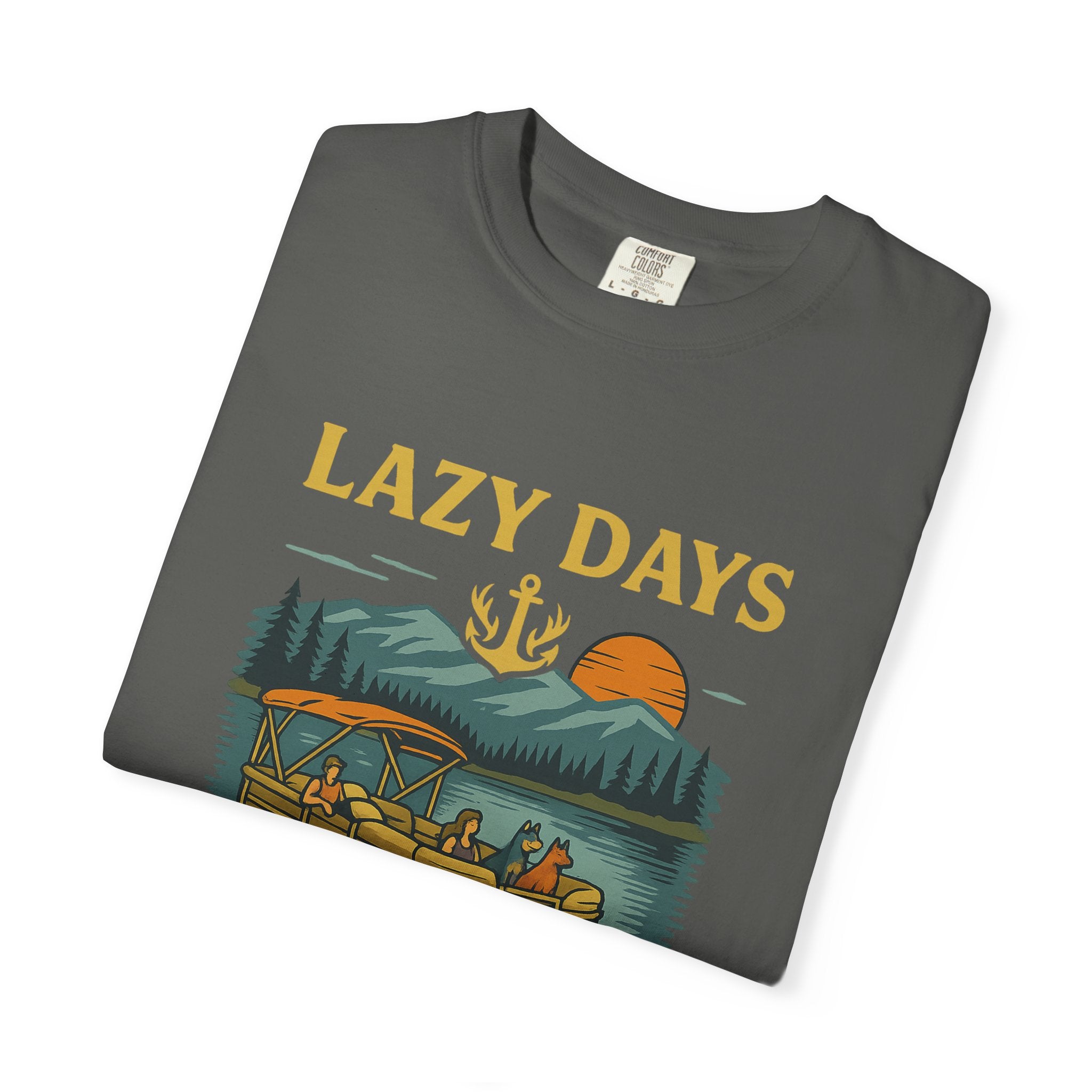 Lake Life Quote Garment-Dyed T-shirt