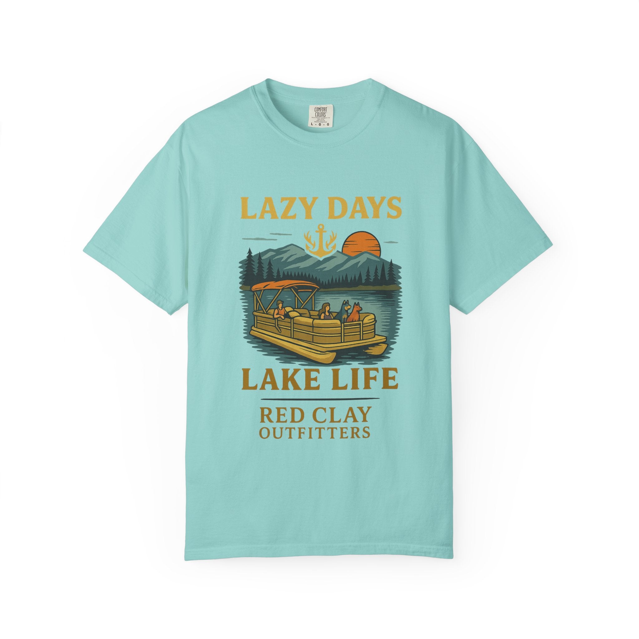 Lake Life Quote Garment-Dyed T-shirt