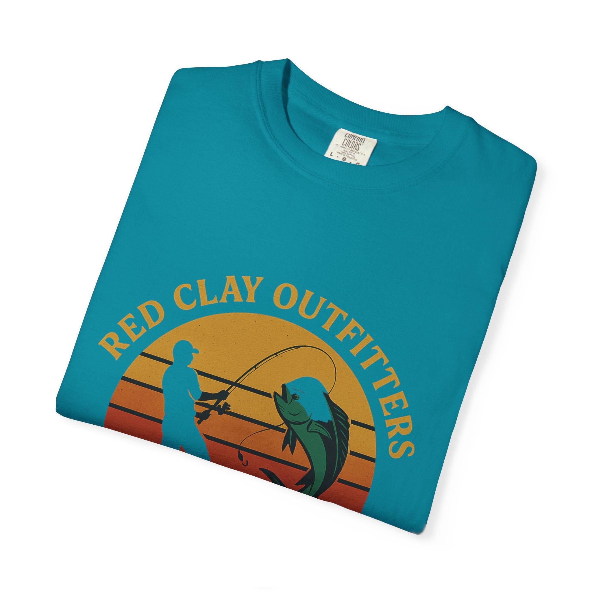 Garment-Dyed Fishing T-Shirt - Vintage Style, Perfect for Outdoor Enthusiasts, Gift for Fishermen, Summer Adventures, Casual Wear