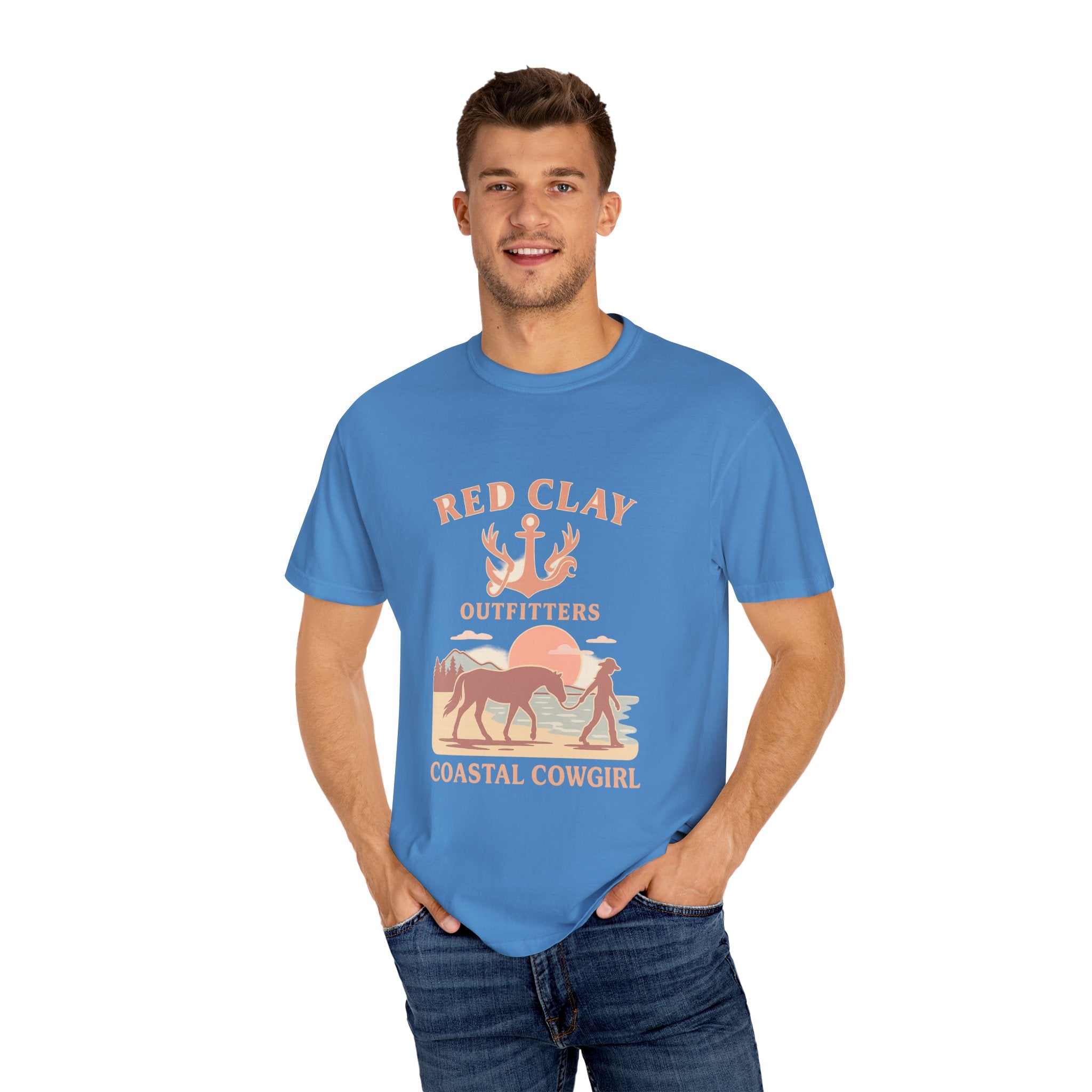 Coastal Cowgirl T-Shirt, Unisex Tee, Beach Vibes, Outdoor Adventure, Great Gift for Cowgirls, Casual Wear