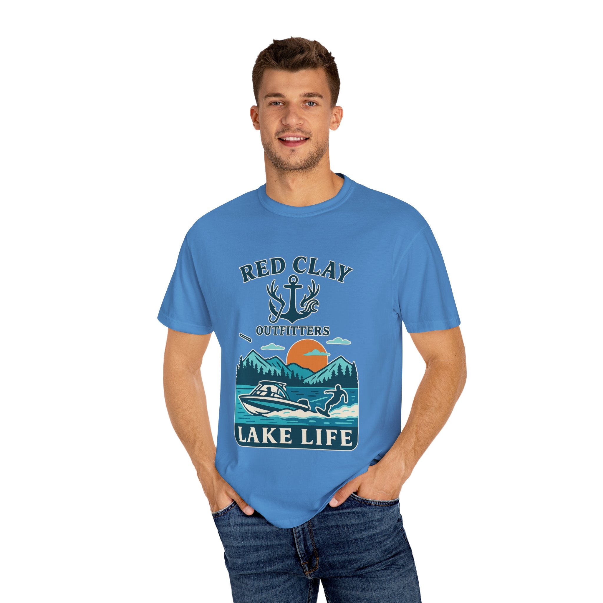 Adventure Awaits Lake Life T-Shirt, Outdoor Enthusiast Gift, Summer Vibes Tee, Boating Apparel, Nature Lover Shirt