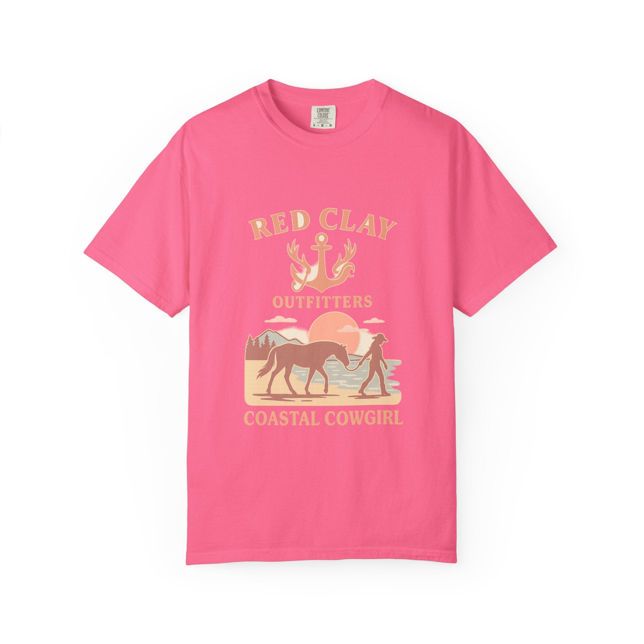 Coastal Cowgirl T-Shirt, Unisex Tee, Beach Vibes, Outdoor Adventure, Great Gift for Cowgirls, Casual Wear