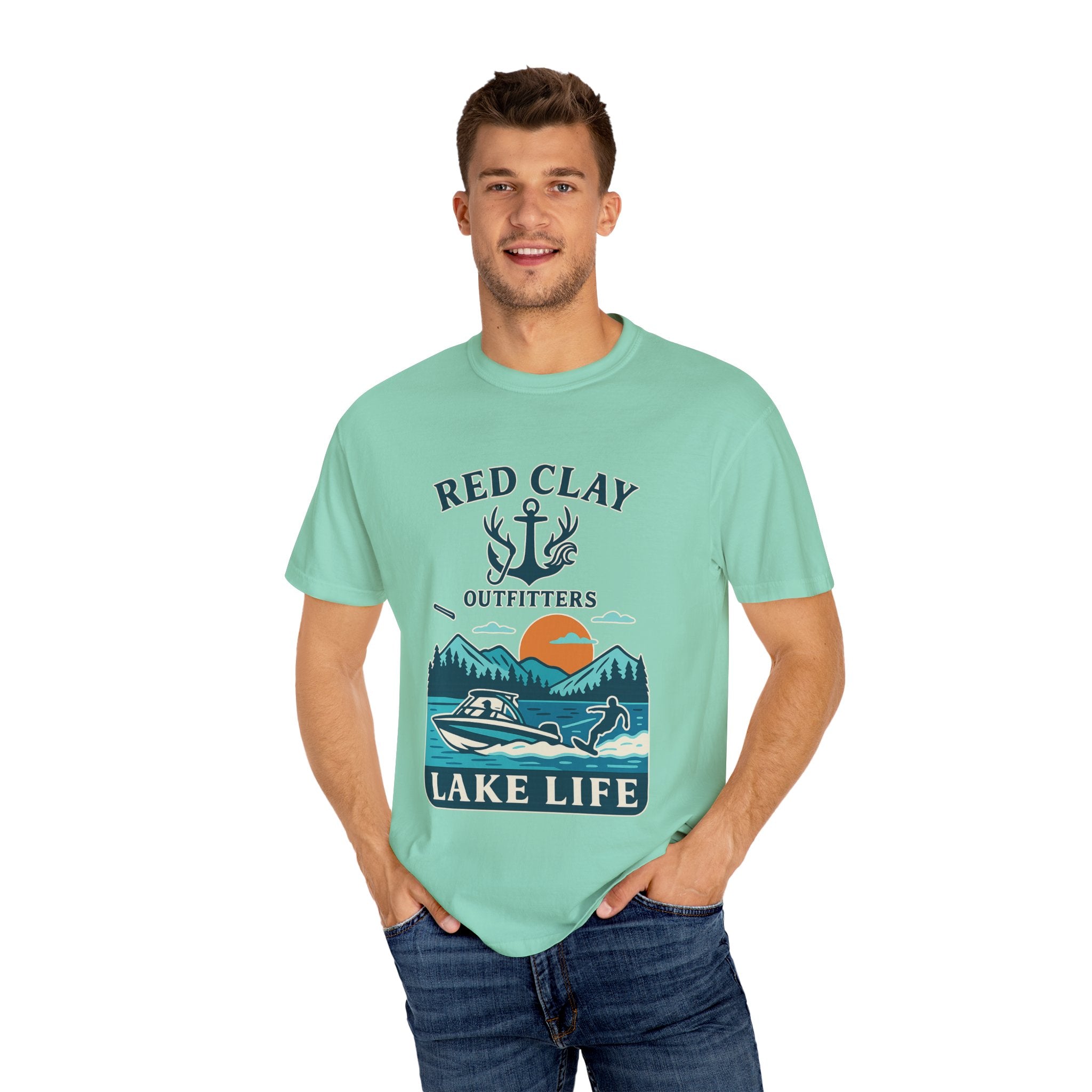 Adventure Awaits Lake Life T-Shirt, Outdoor Enthusiast Gift, Summer Vibes Tee, Boating Apparel, Nature Lover Shirt