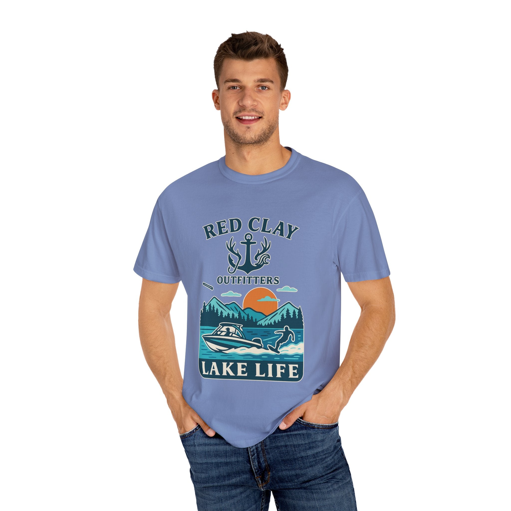 Adventure Awaits Lake Life T-Shirt, Outdoor Enthusiast Gift, Summer Vibes Tee, Boating Apparel, Nature Lover Shirt