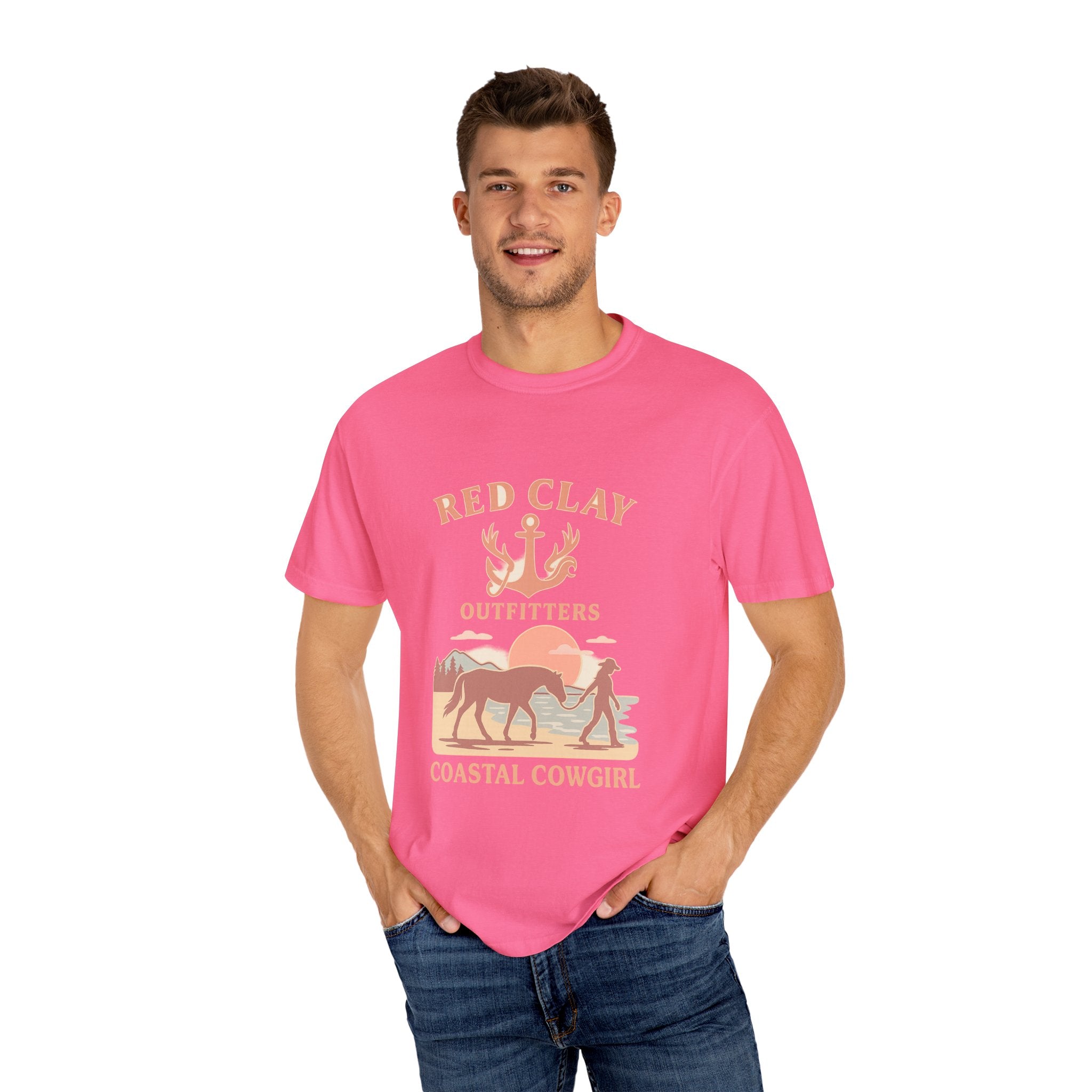 Coastal Cowgirl T-Shirt, Unisex Tee, Beach Vibes, Outdoor Adventure, Great Gift for Cowgirls, Casual Wear