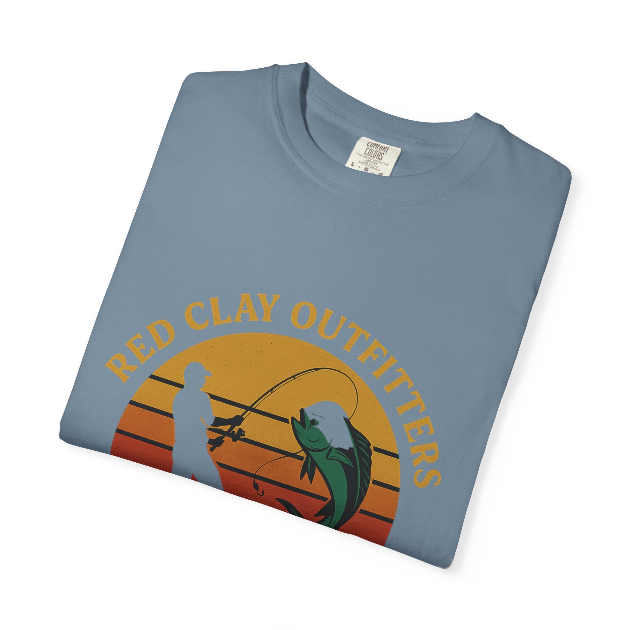 Garment-Dyed Fishing T-Shirt - Vintage Style, Perfect for Outdoor Enthusiasts, Gift for Fishermen, Summer Adventures, Casual Wear