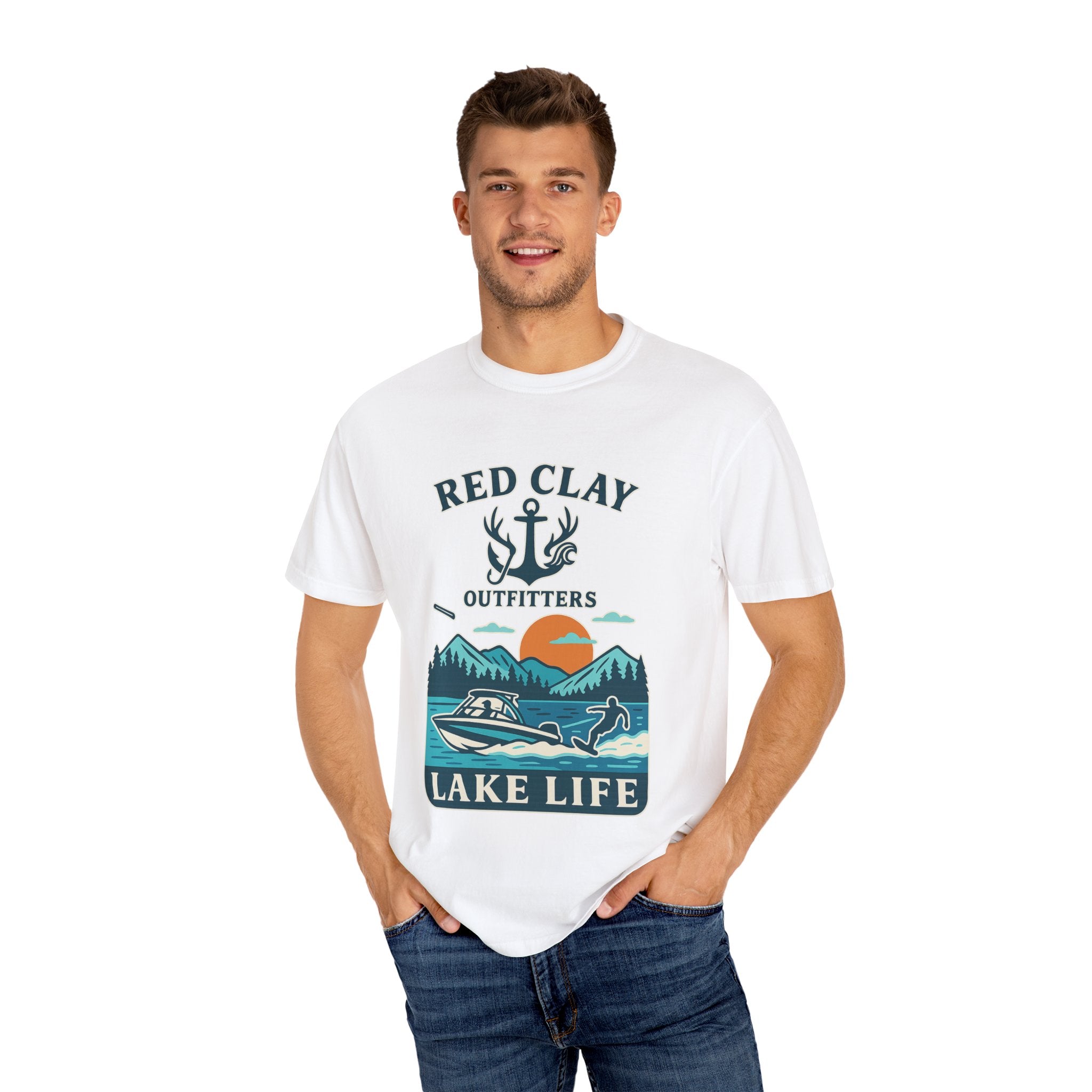 Adventure Awaits Lake Life T-Shirt, Outdoor Enthusiast Gift, Summer Vibes Tee, Boating Apparel, Nature Lover Shirt