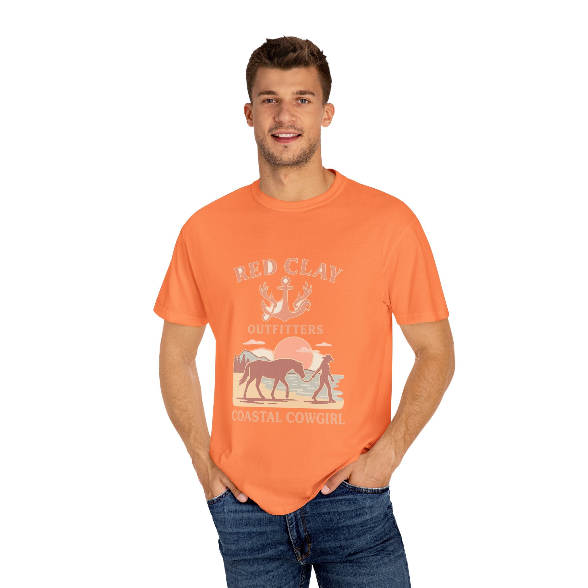 Coastal Cowgirl T-Shirt, Unisex Tee, Beach Vibes, Outdoor Adventure, Great Gift for Cowgirls, Casual Wear