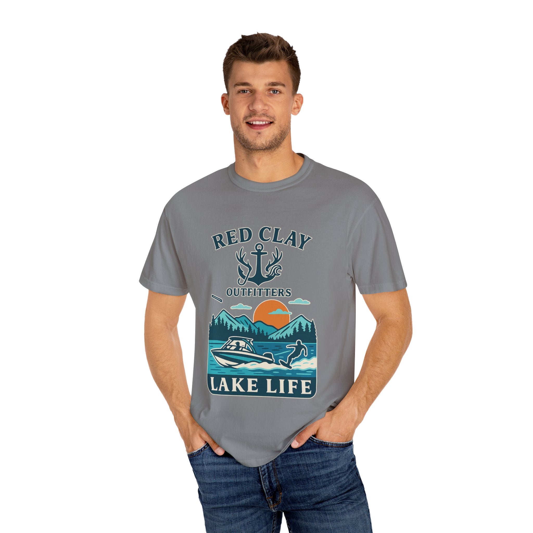 Adventure Awaits Lake Life T-Shirt, Outdoor Enthusiast Gift, Summer Vibes Tee, Boating Apparel, Nature Lover Shirt