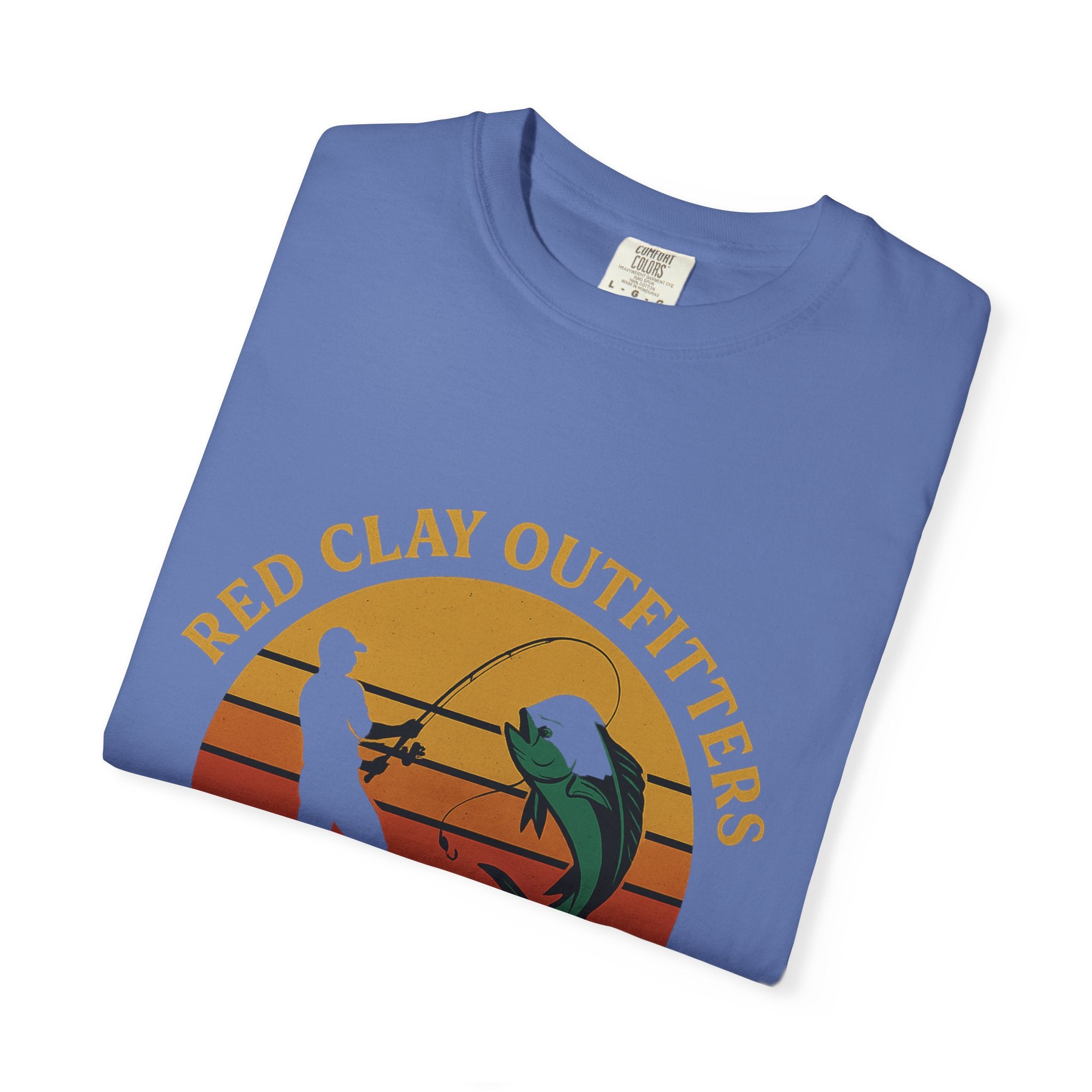 Garment-Dyed Fishing T-Shirt - Vintage Style, Perfect for Outdoor Enthusiasts, Gift for Fishermen, Summer Adventures, Casual Wear