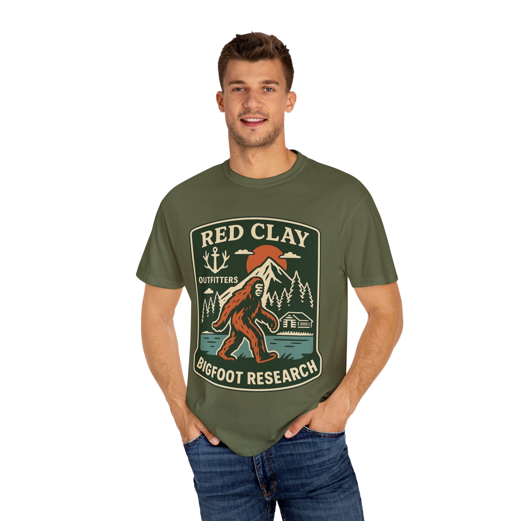 Bigfoot Hunting Unisex T-Shirt - Red Clay Outfitters