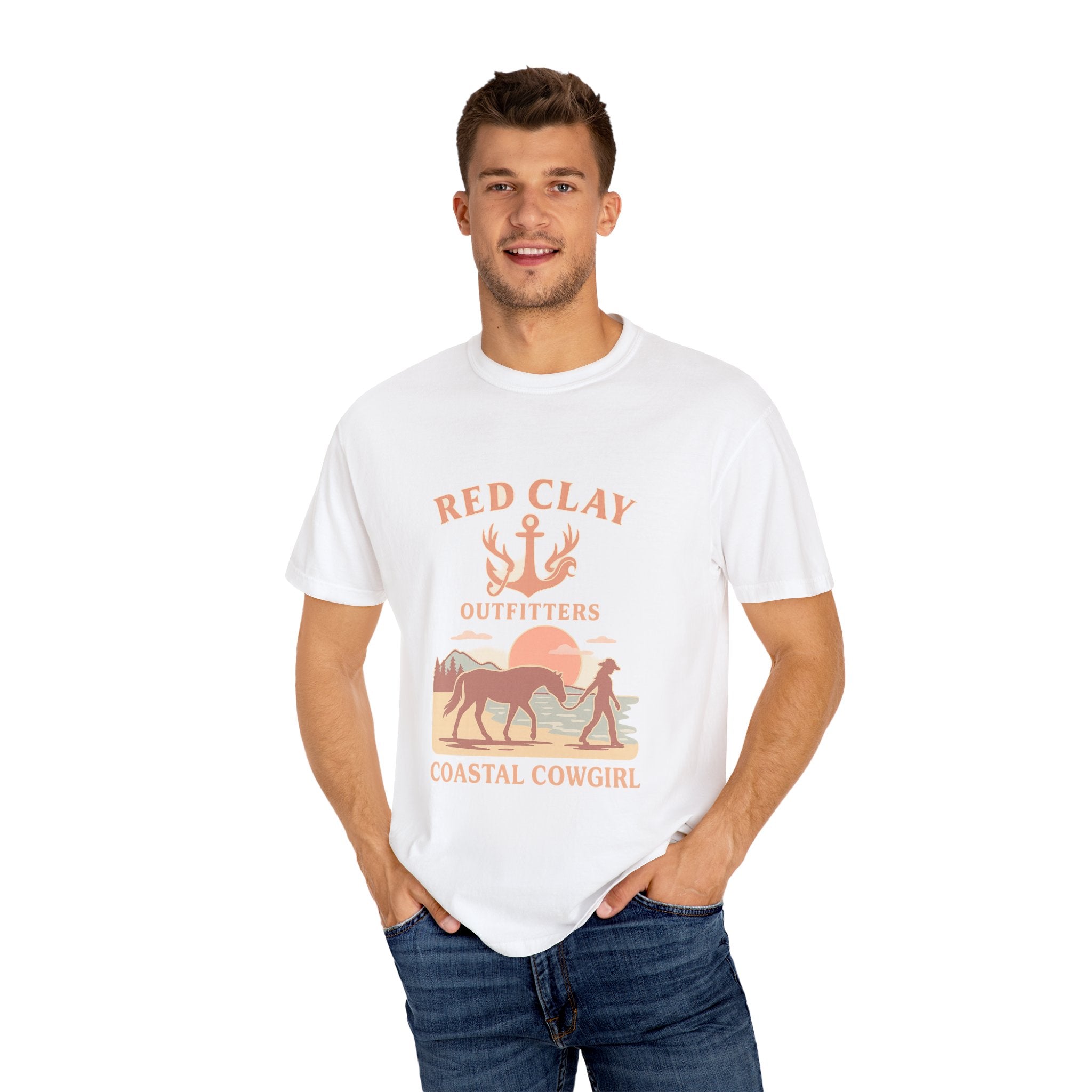 Coastal Cowgirl T-Shirt, Unisex Tee, Beach Vibes, Outdoor Adventure, Great Gift for Cowgirls, Casual Wear